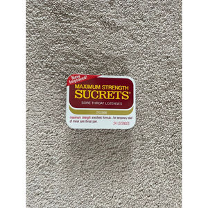 Vintage Sucrets Sore Throat Lozenges Tin